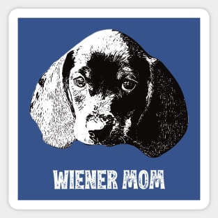 Wiener Mom Dachshund Design Sticker